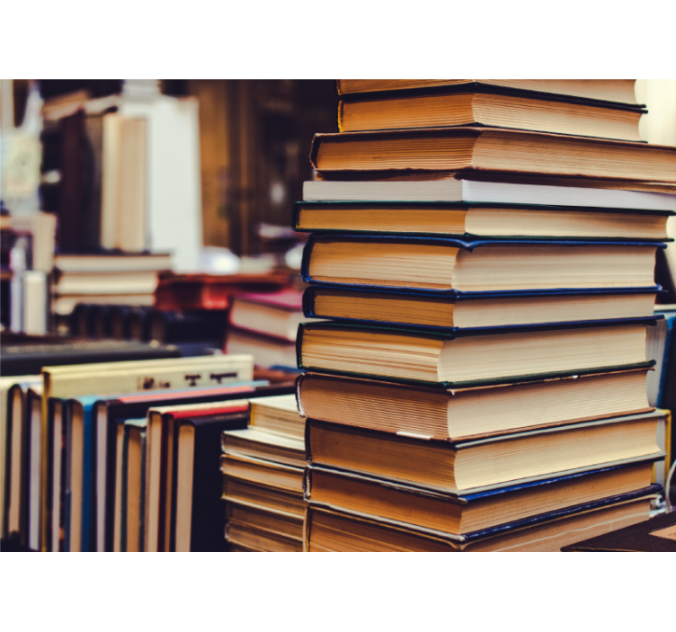 Fototapeta skládaná sbírka literatury - TenStickers