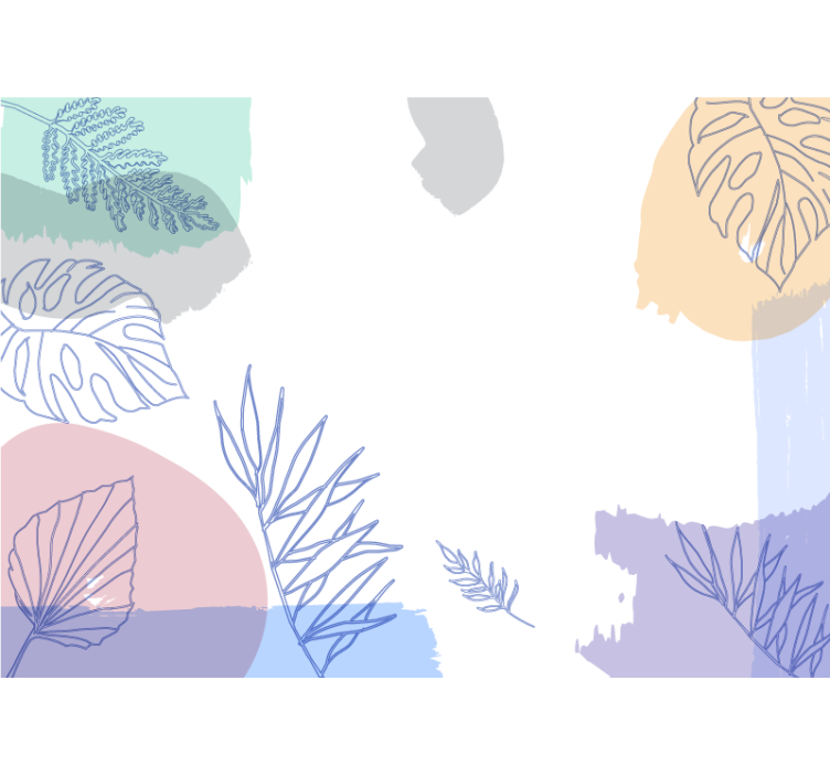 Příroda fototapeta listové geometrické tvary - TenStickers