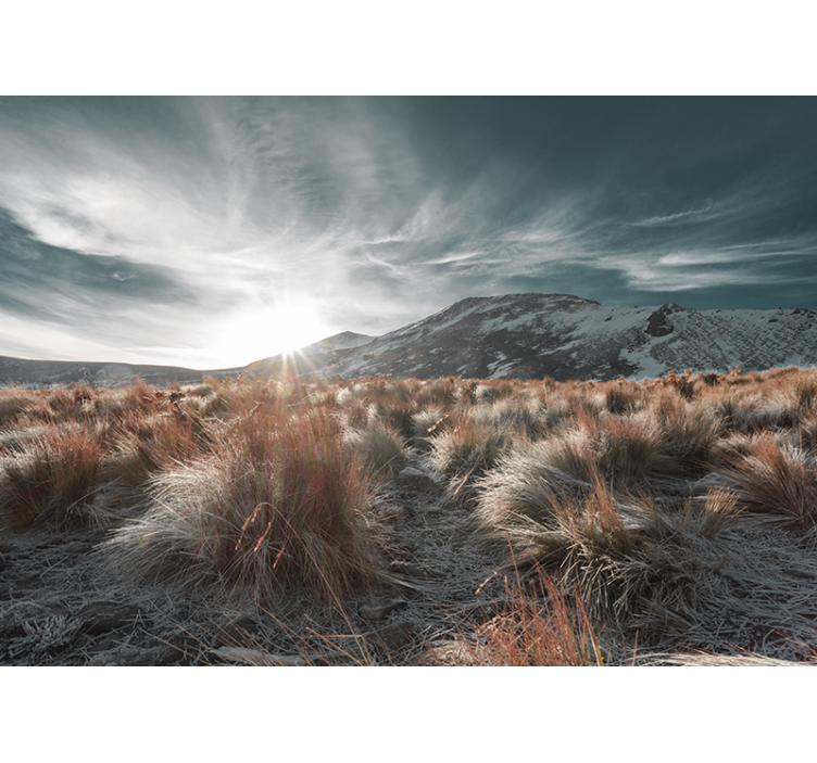 Fototapeta horský východ slunce - TenStickers