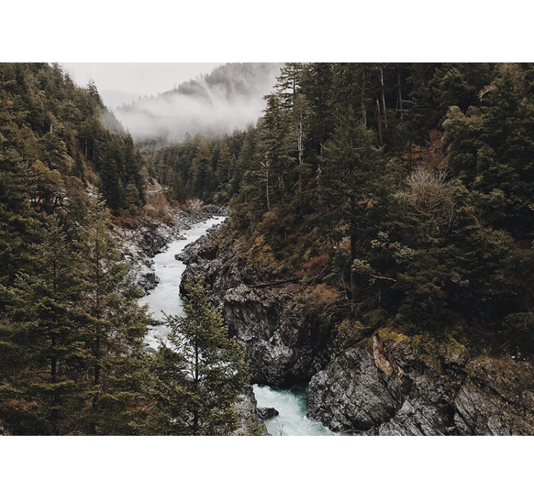 Příroda fototapeta velkolepé říční krajiny - TenStickers