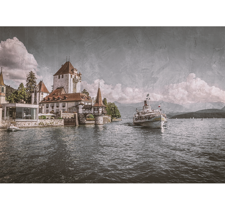 Fototapeta pro město a zemi s pevností v dědictví - TenStickers