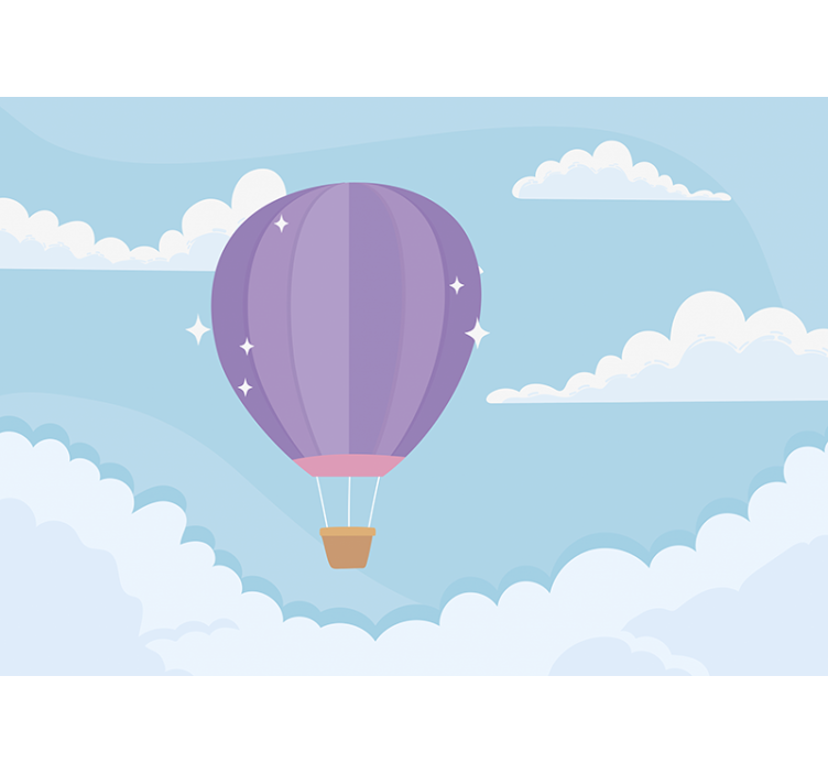 Dětská ložnice fototapeta hravé horkovzdušné balony - TenStickers