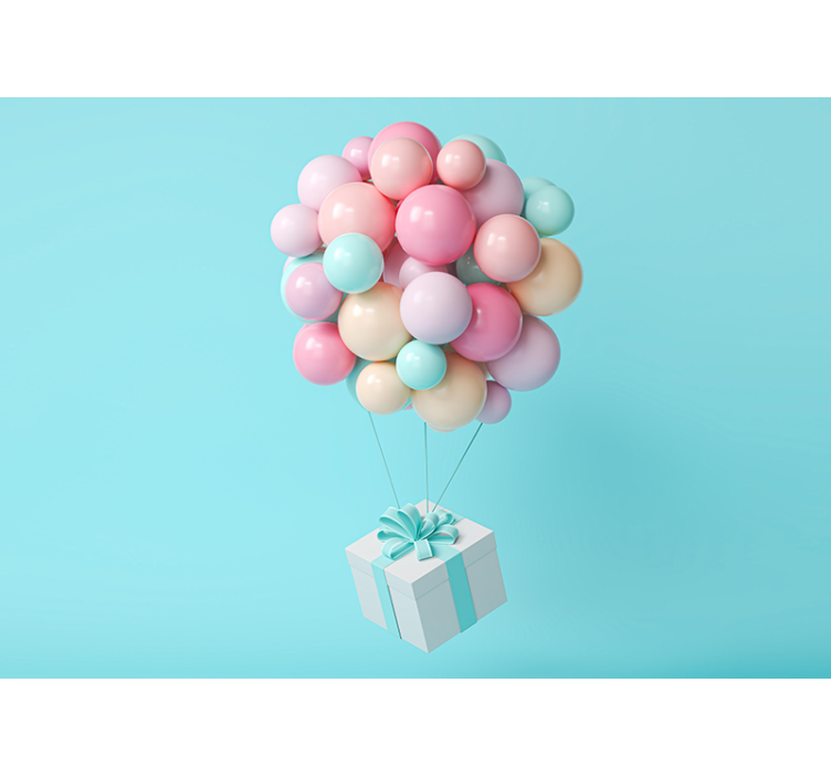 Balonová parta Fototapeta pro mateřské školy - TenStickers