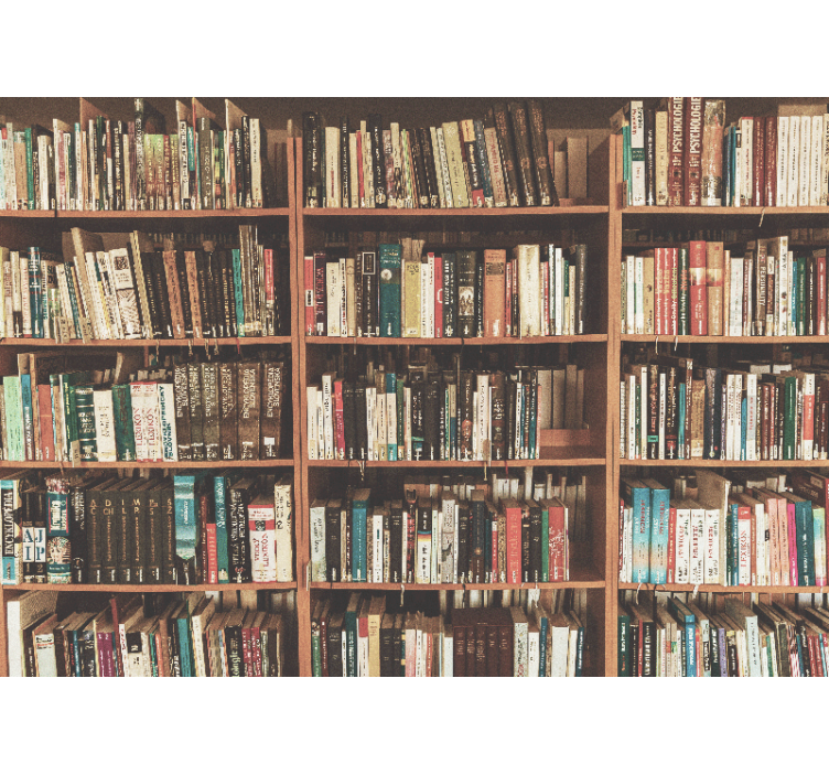 Rozmazaná knihovna staré knihy kancelář fototapeta - TenStickers