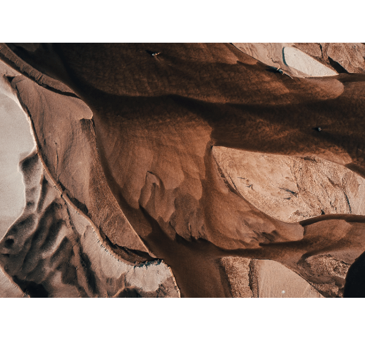 Abstraktní fototapeta s texturovanými písečnými vzory - TenStickers