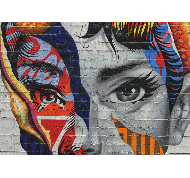 Fototapeta audrey hepburn graffiti urban art - TenStickers