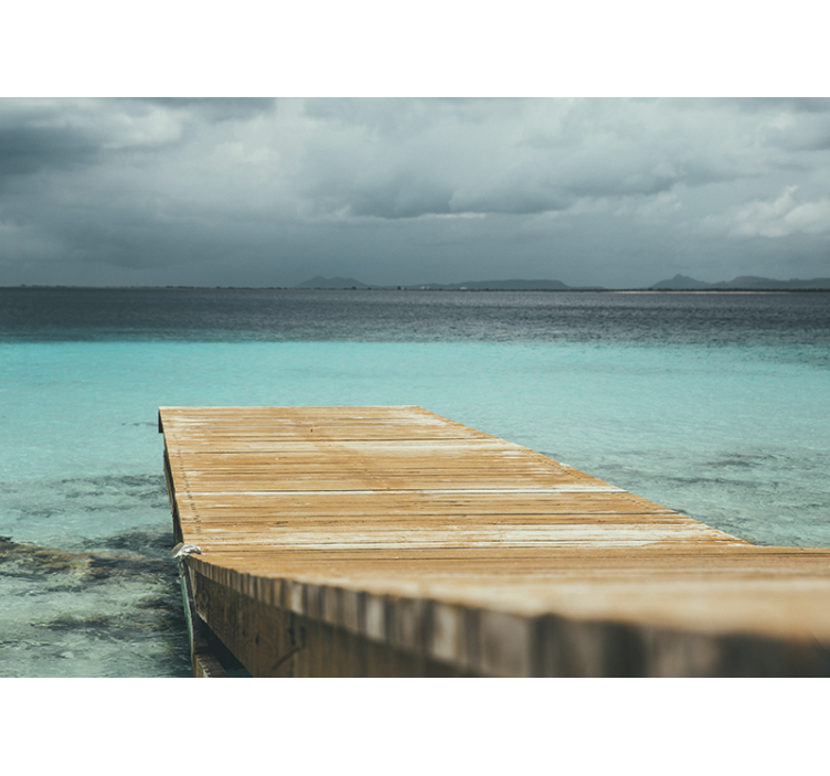 Příroda fototapeta klidné pobřežní molo - TenStickers