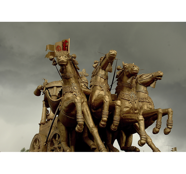 Fototapeta koně zlaté vlasy 3d - TenStickers