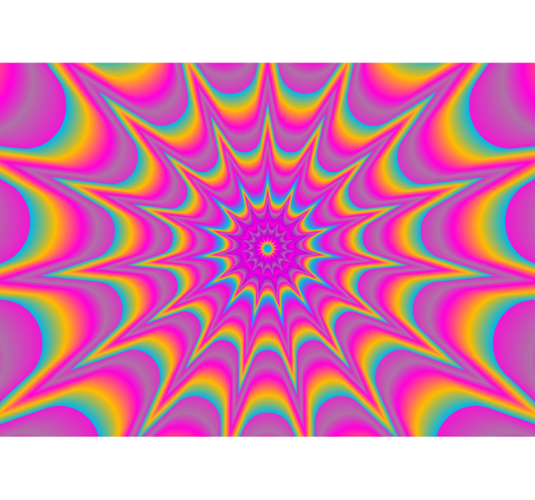 Abstraktní fototapeta hypnotický vyzařující vzor - TenStickers