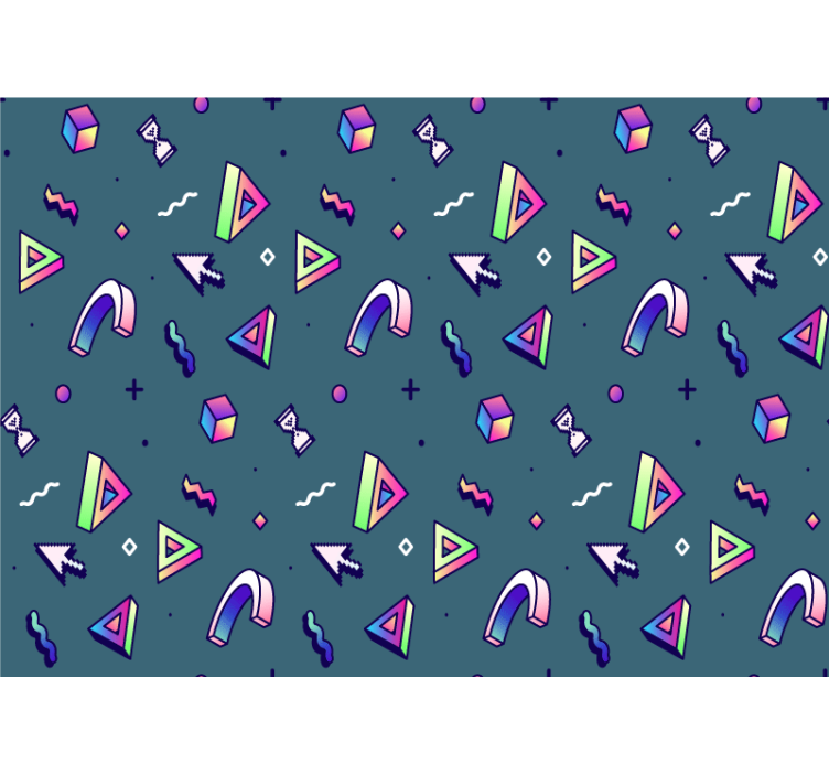 Fototapeta geometrické tvary v prostoru - TenStickers