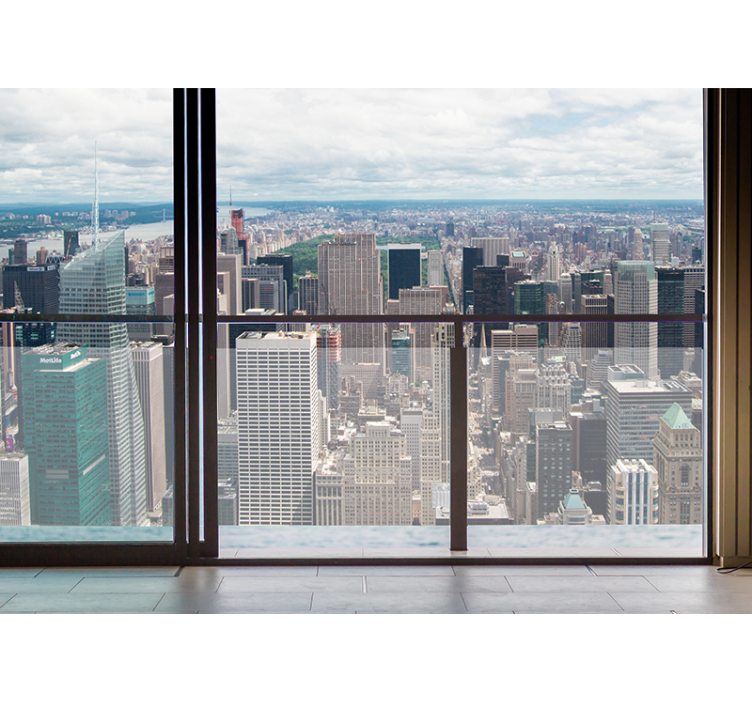 Fototapeta pro město a zemi new yorkská panoráma - TenStickers