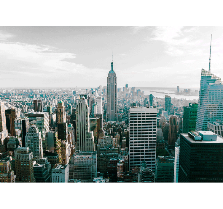 New york fototapeta ikonický městský panoramatický pohled - TenStickers