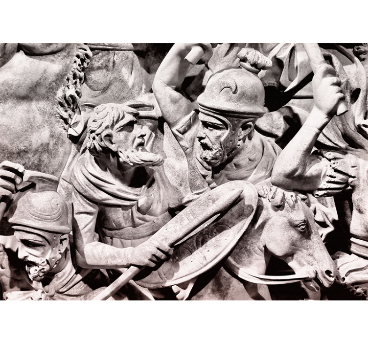 Klasické foto art tapeta starověká bitevní scéna - TenStickers