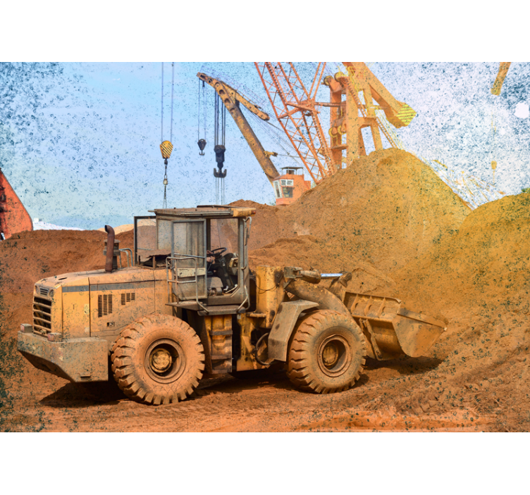 Fototapeta vozidel stavební nakladače - TenStickers