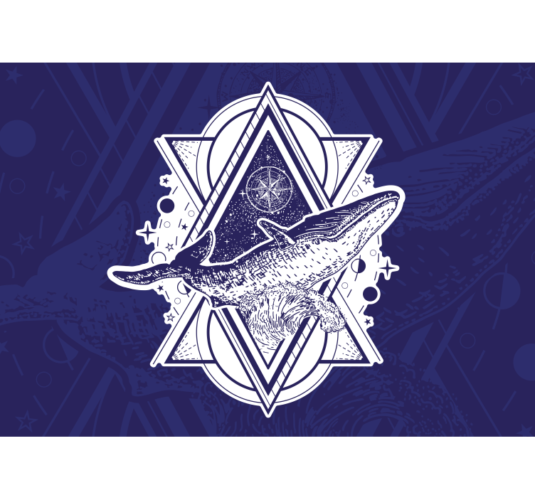 Fototapeta zvířata velkolepý design velryby - TenStickers