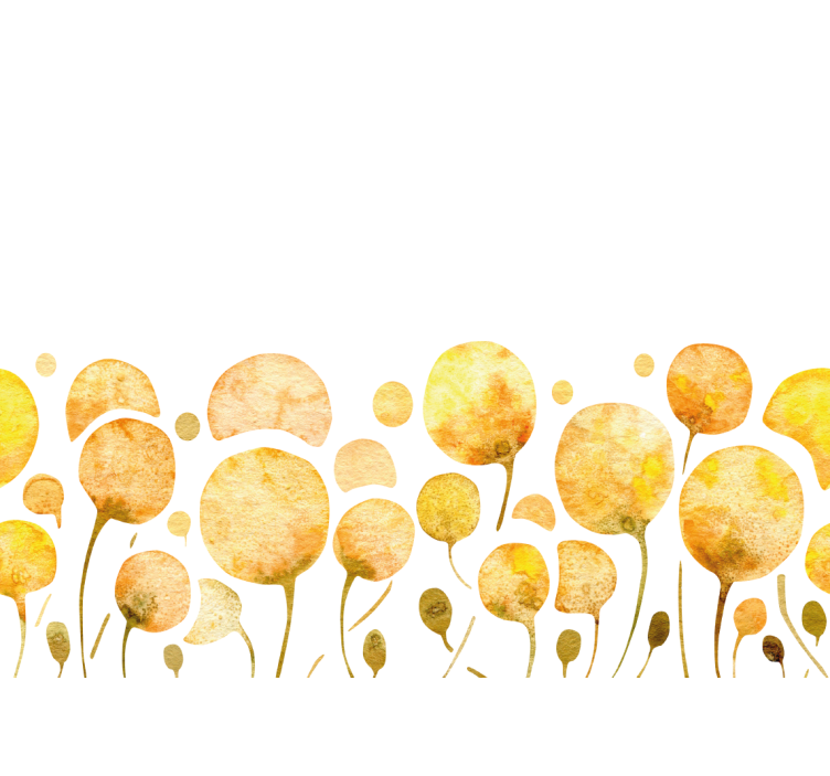 Fototapeta žluté retro pampelišky květiny - TenStickers