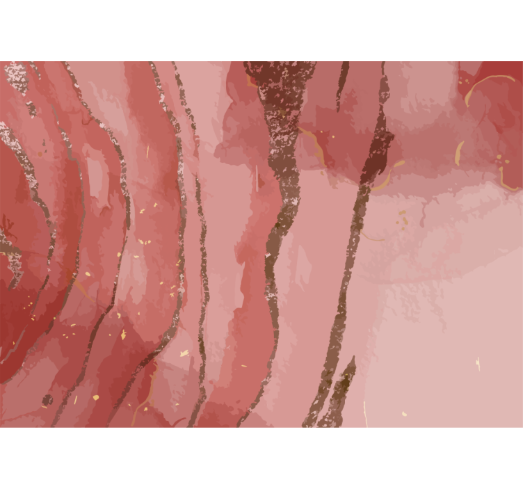 Třpytivé růžové akvarel dětské fototapeta - TenStickers