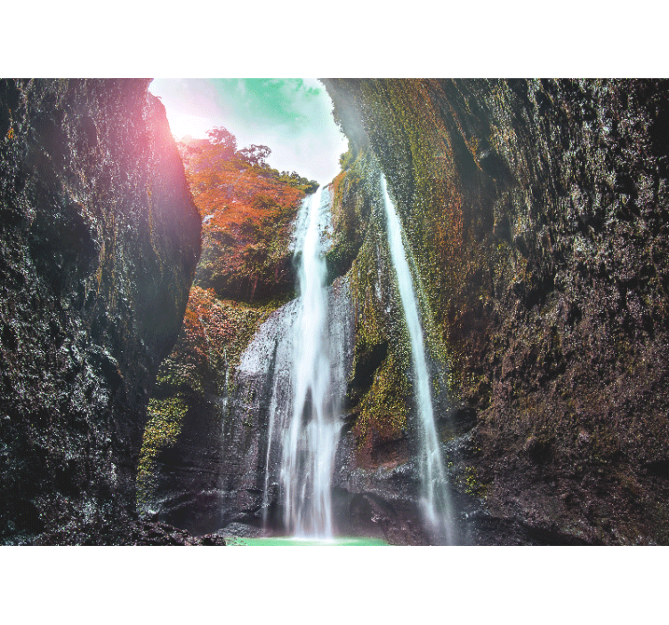 Vodopád fototapeta velkolepá kaskádová scenérie - TenStickers