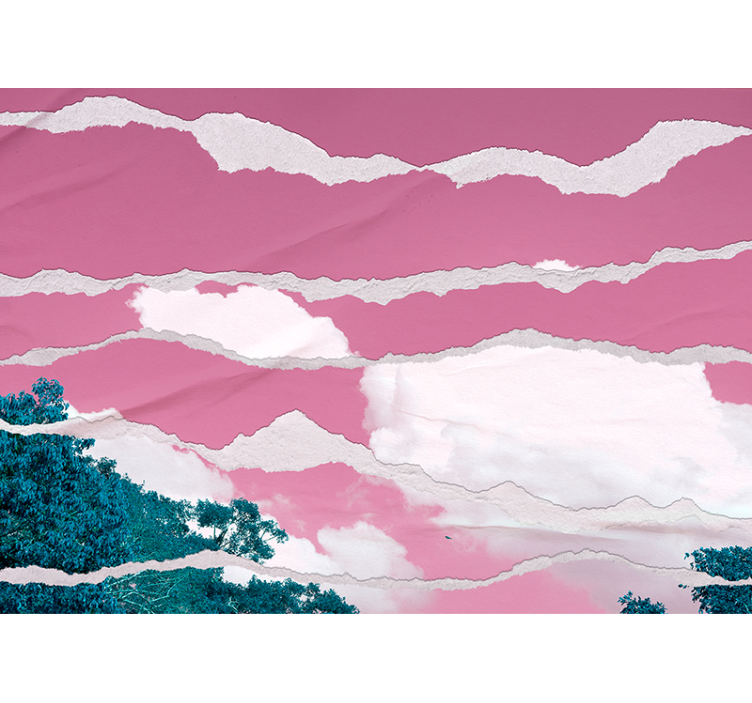 Abstraktní fototapeta roztržené mrakové vrstvy - TenStickers