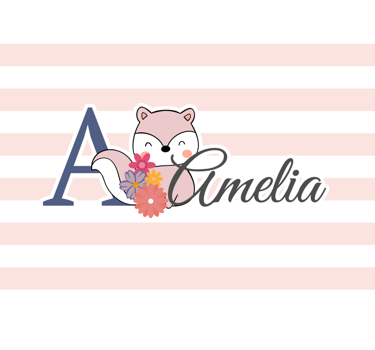 Dětská ložnice fototapeta roztomilá liška - TenStickers