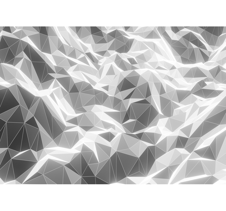 Fototapeta šedých geometrických hor - TenStickers