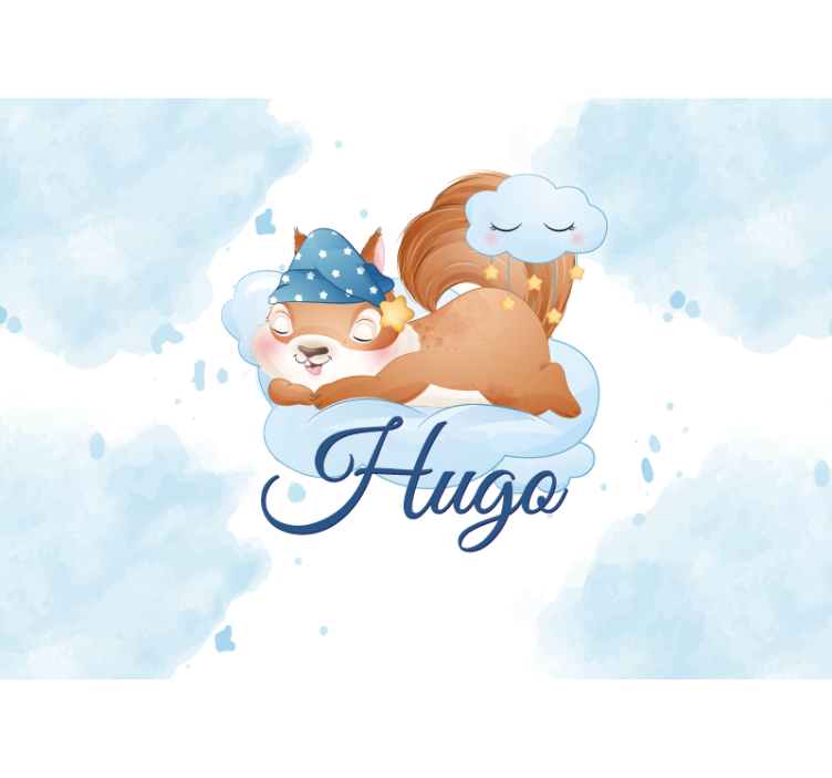 Fototapeta pro mateřské školy spící veverky sny - TenStickers