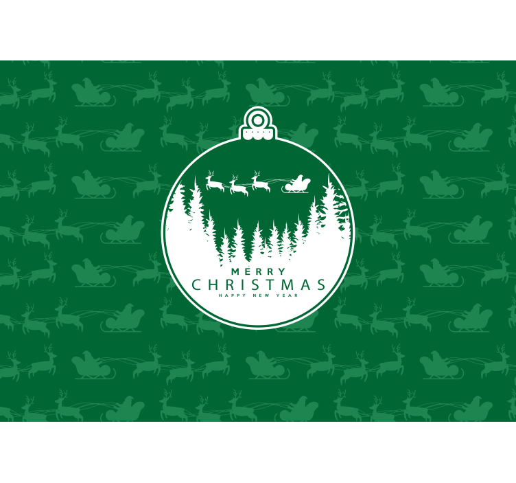 Vánoční fototapeta radostná zimní krajina - TenStickers