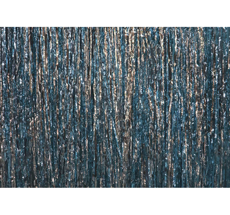 Fototapeta třpytivě modrá vánoční výzdoba - TenStickers