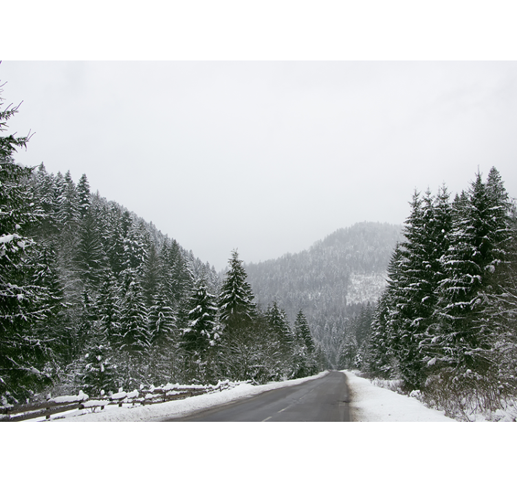 Horská fototapeta ledové horské scenérie - TenStickers