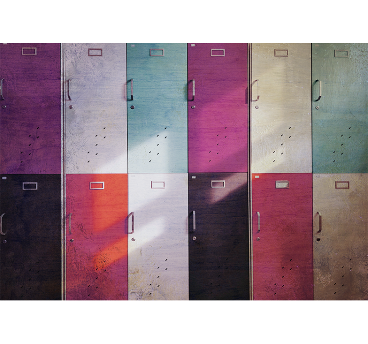 Fototapeta hudba barevné skříňové dveře - TenStickers