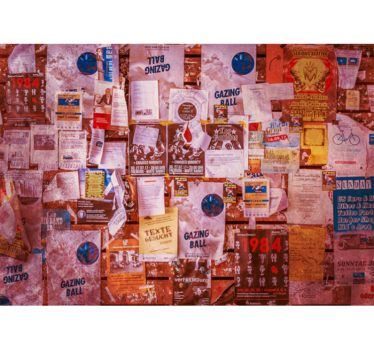 Graffiti fototapeta městská kolážový plakát - TenStickers