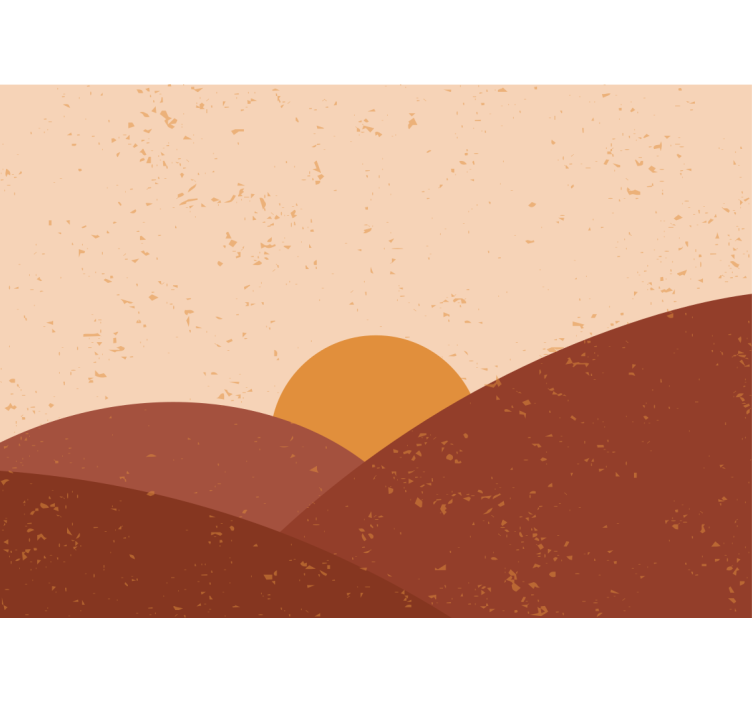 Fototapeta soumrak nad vrcholky - TenStickers