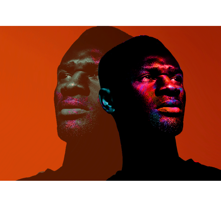 Fototapeta lidí dynamické siluety portrétů - TenStickers