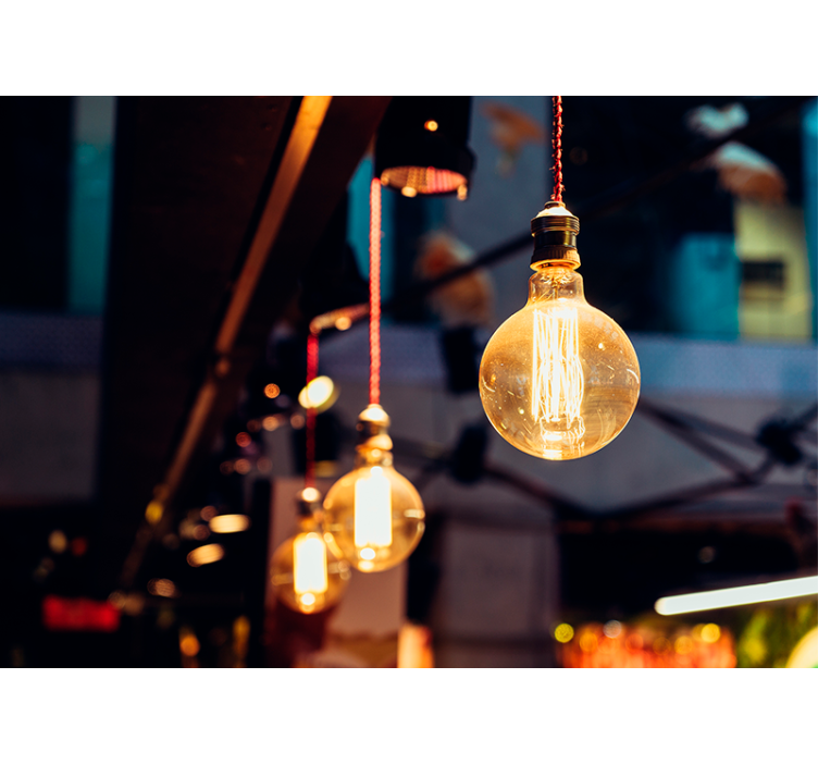 Fototapeta na textury a vzory vintage osvětlení - TenStickers