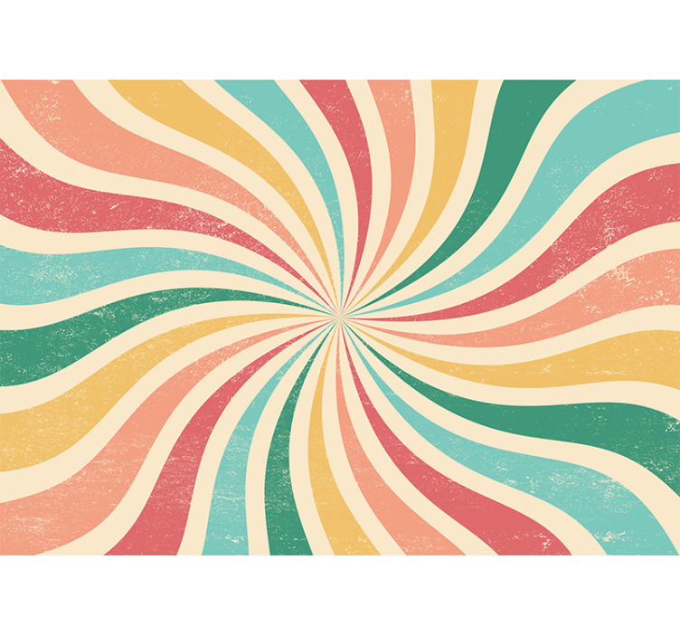 3d fototapeta spirálové barevné vlny - TenStickers