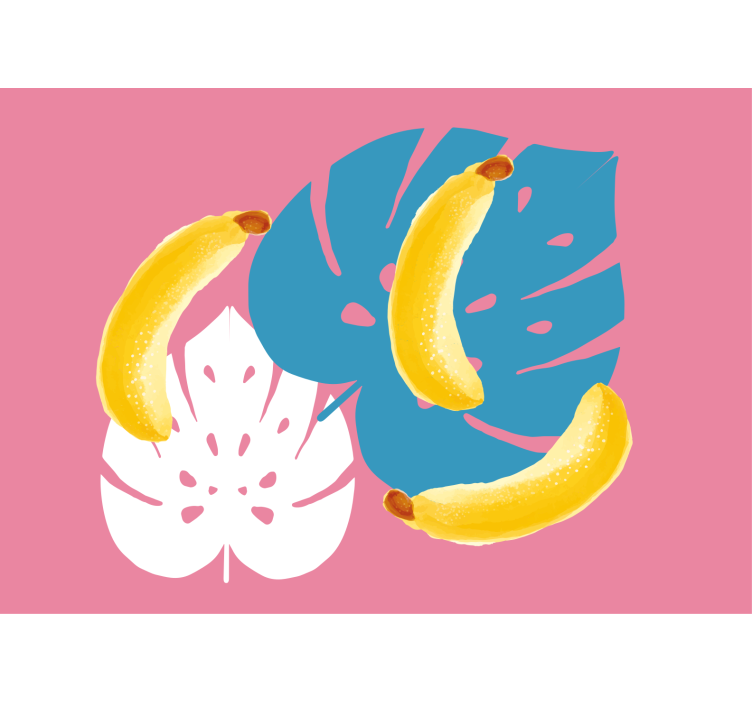 Fototapeta květina banány a listy - TenStickers