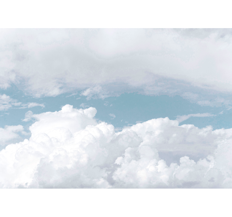 Fototapeta školky bílé nadýchané mraky - TenStickers