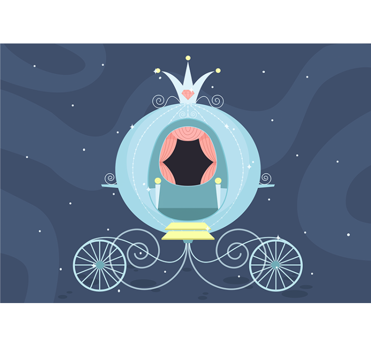 Magické kočárové pohádkové dětské fototapeta - TenStickers