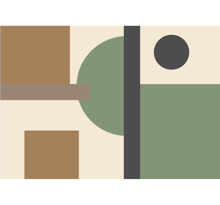 Abstraktní fototapeta geometrická tvarová organizace - TenStickers