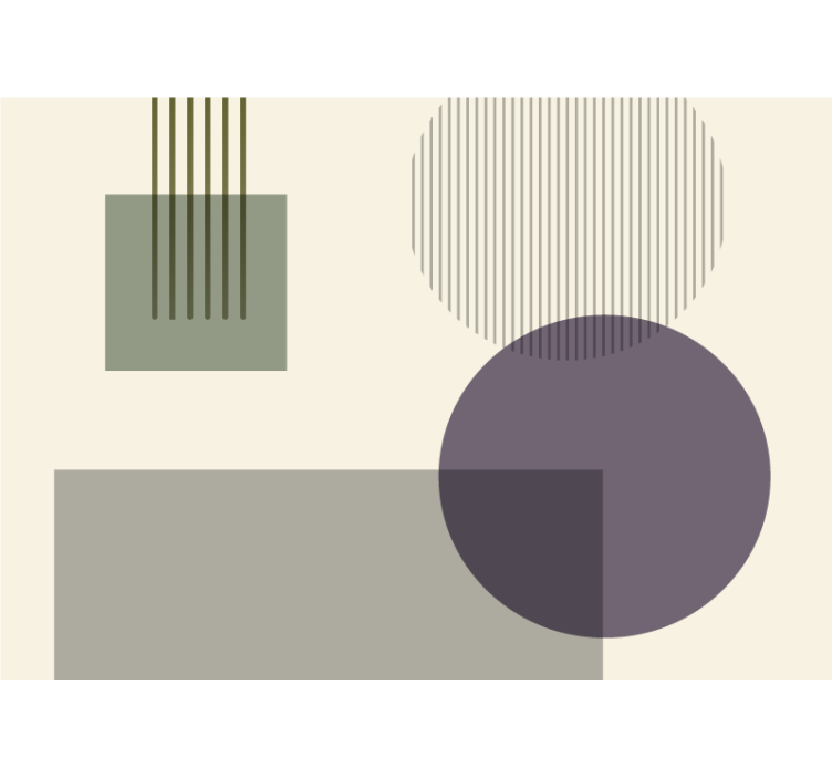 Měkké geometrické formy abstraktní fototapeta - TenStickers