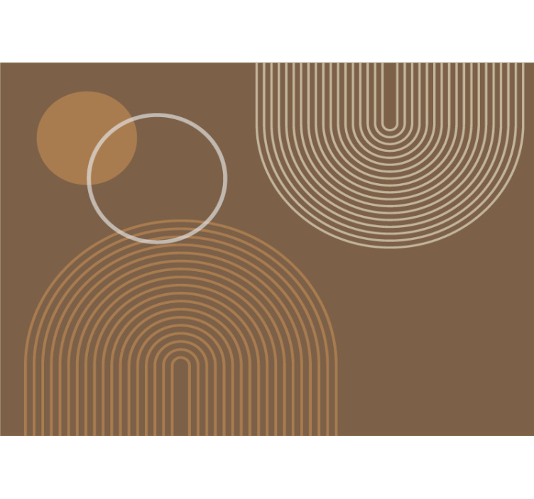 Abstraktní fototapeta geometrické kruhové vzory - TenStickers