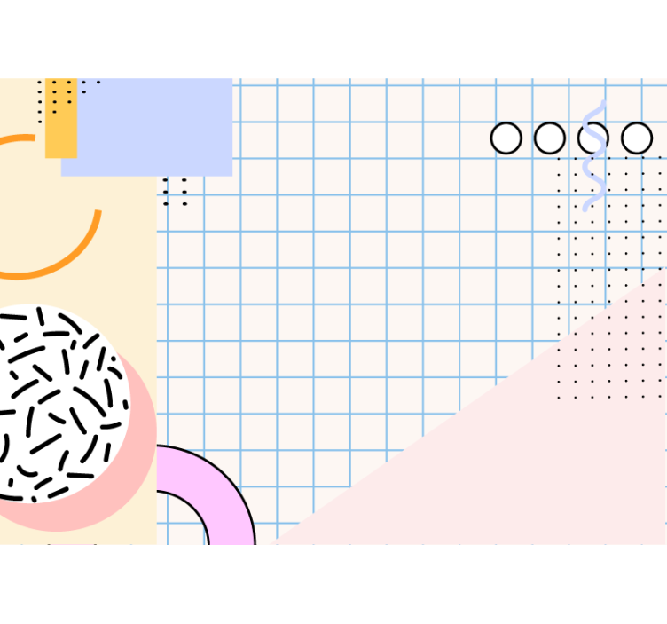 Abstraktní fototapeta s konfigurací geometrických tvarů - TenStickers