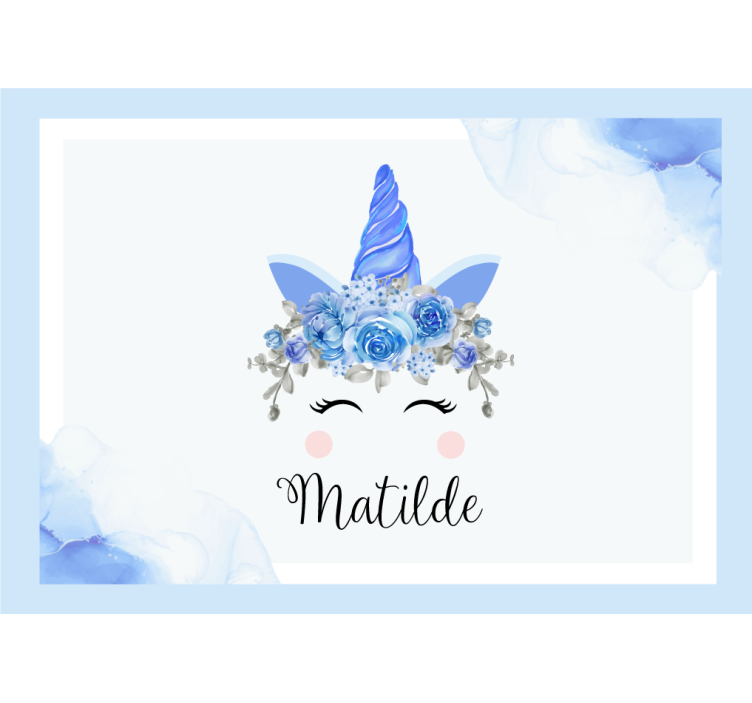 Dětská ložnice fototapeta roztomilý jednorožec - TenStickers