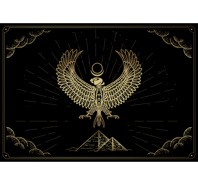 Egyptský bůh slunce horus moderní fototapeta - TenStickers