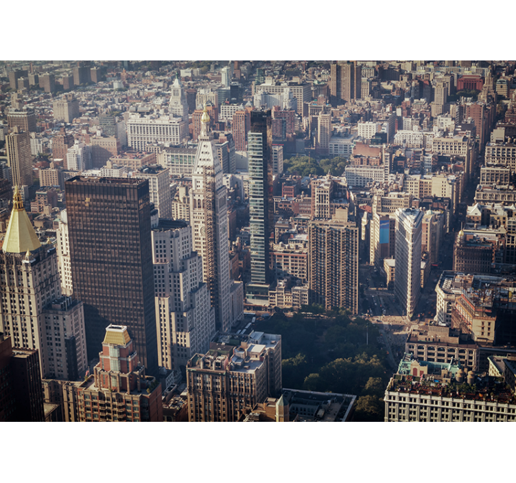 Fototapeta pro město a zemi městský pohled - TenStickers