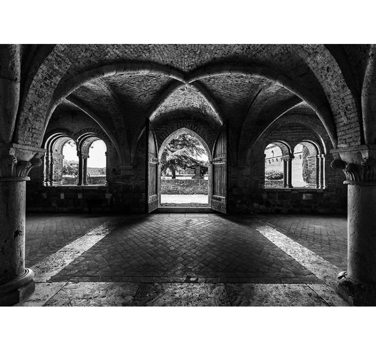 Cihlová zeď optický klam 3d fototapeta - TenStickers