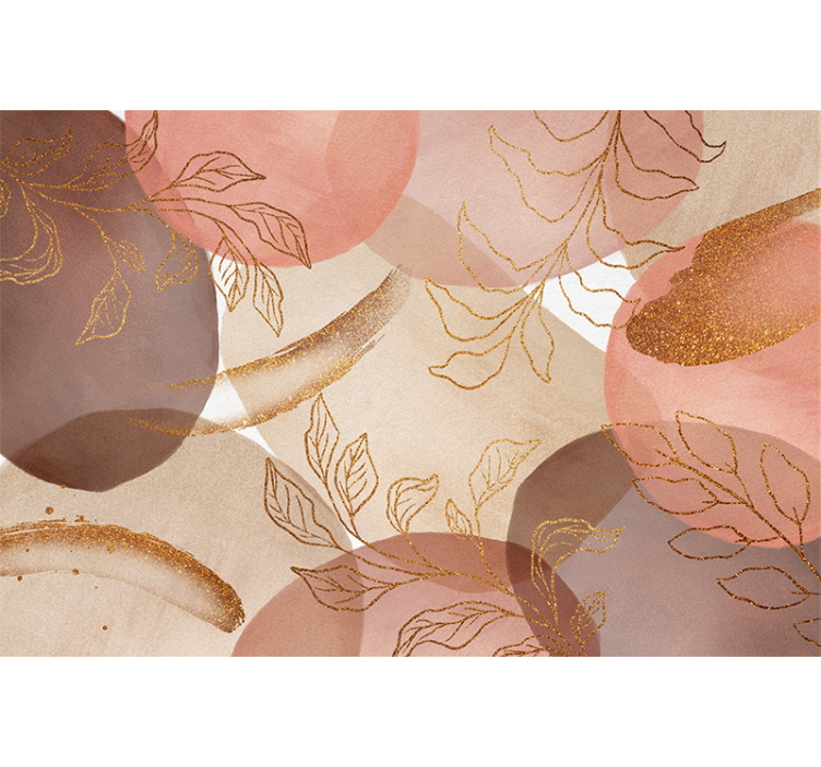 Dekorativní květinový vzor Fototapeta do koupelny - TenStickers