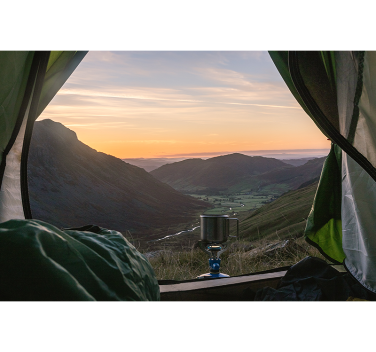 Fototapeta malebný horský výhled - TenStickers