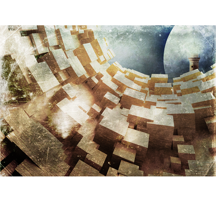 Abstraktní fototapeta geometrická struktura - TenStickers