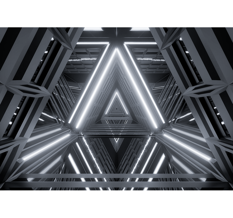 Futuristický tunel 3d moderní fototapeta - TenStickers